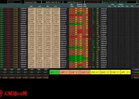 一篮子多货币强弱半自动交易面板